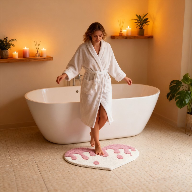 Love Shaped Plush Carpet factory